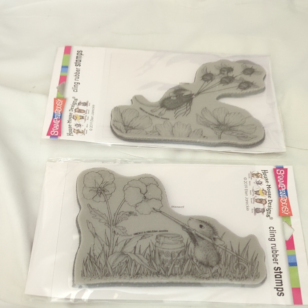 House Mouse Cling Rubber Stamps
